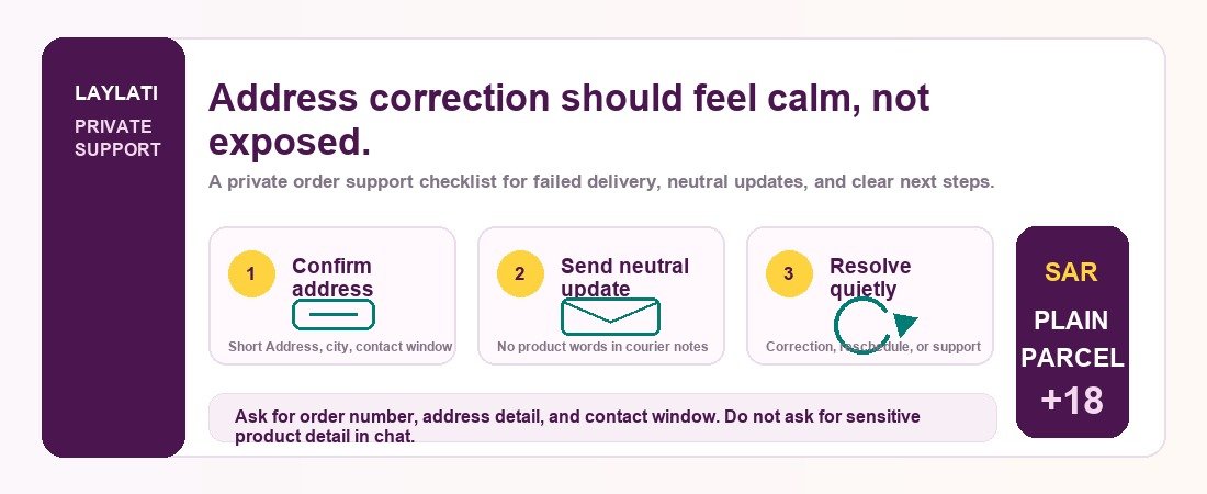 Address Correction and Failed Delivery: What Private Order Support Should Handle Quietly