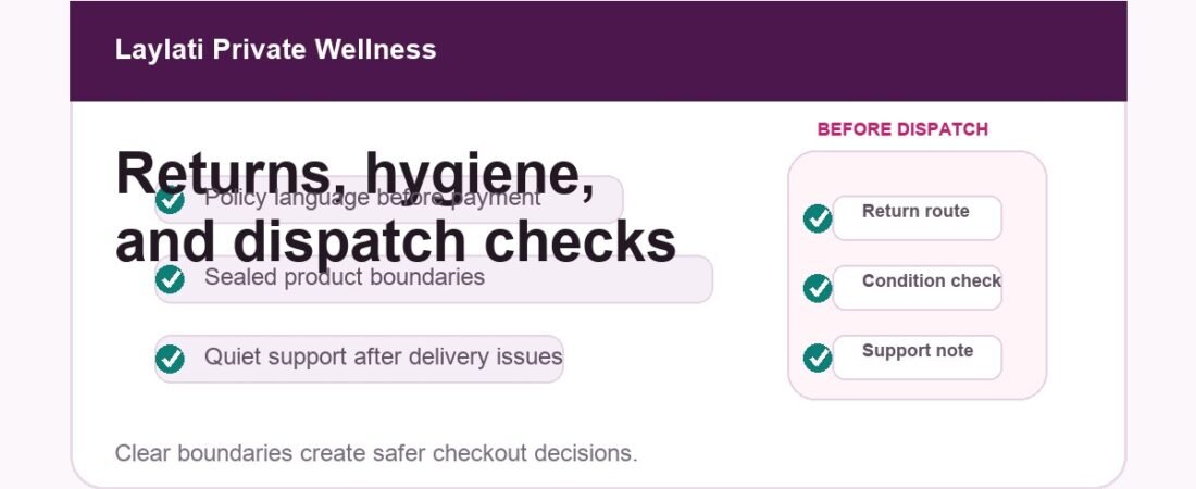 Return and Refund Boundaries for Private Wellness Orders