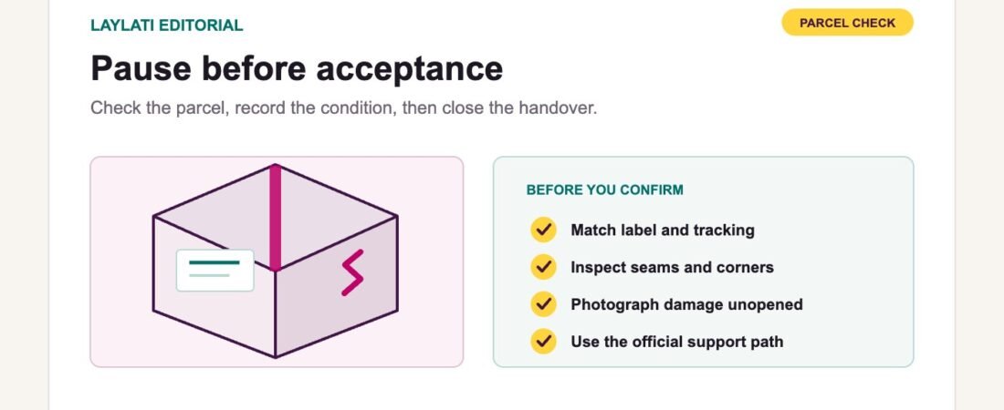 A Damaged or Opened Parcel: What to Check Before Accepting a Private Order