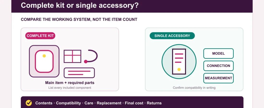 Complete Kit or Single Accessory? 8 Details to Compare Before Checkout